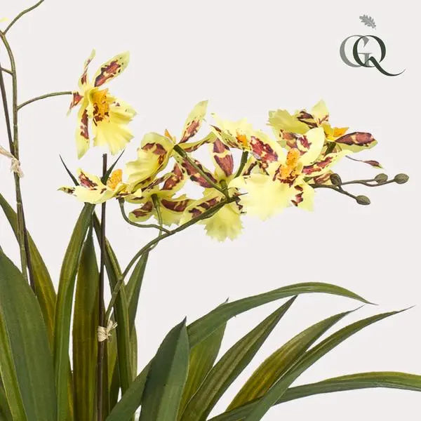 Kunstplant - Orchidee - Geel - 45cm  BotanicBridge