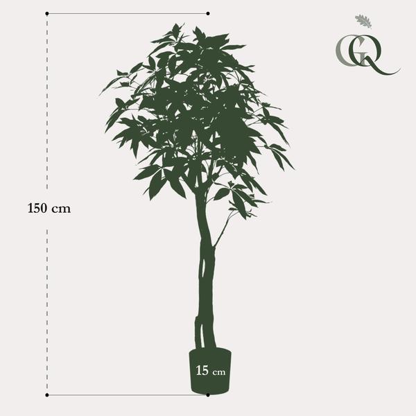 Kunstplant - Pachira Aquatica - Geldboom - 150 cm  BotanicBridge