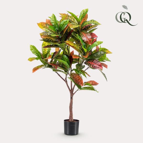 Kunstplant - Croton Codiaeum - Wonderstruik - 120 cm  BotanicBridge