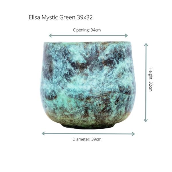 Elisa Mystic Green - D39 x H32 - 39x32  BotanicBridge