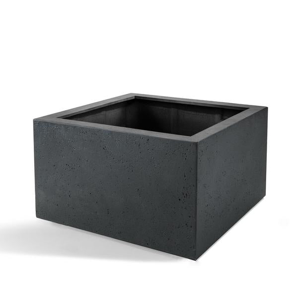 Pot Grigio Low Cube Antraciet - D80 x H60  BotanicBridge