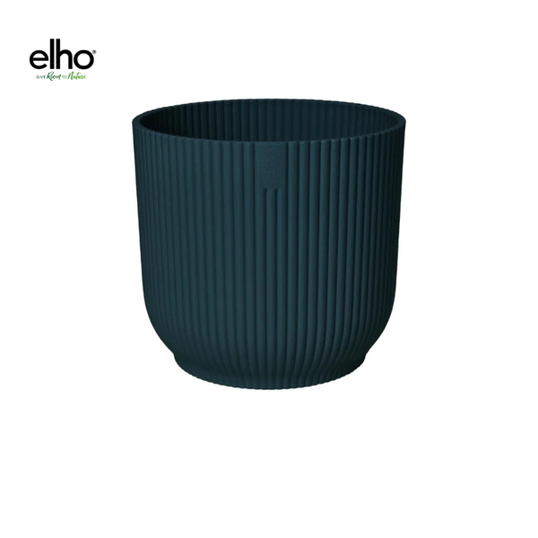 Pot elho Vibes Fold Round blauw - including wheels - D35 x H33  BotanicBridge