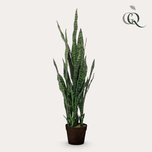 Kunstplant - Sanseveria black coral - Vrouwentong - 97 cm  BotanicBridge