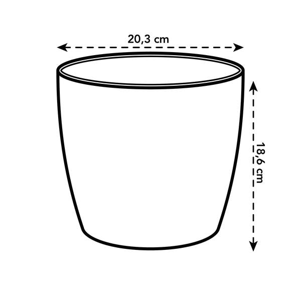 Pot elho Brussels Round Antraciet D20 x H19  BotanicBridge