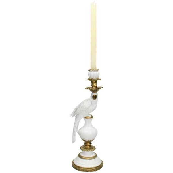 Kandelaar met Witte Vogel - ↑ 40 cm  BotanicBridge