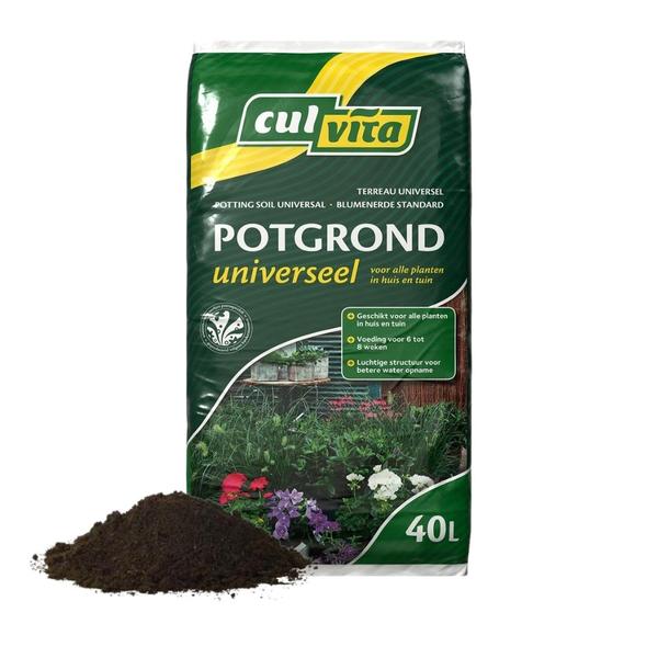 Culvita Universele Potgrond inclusief 2 maanden plantenvoeding - Universele potgrond voor kamerplanten en buitenplanten - 40 liter  BotanicBridge