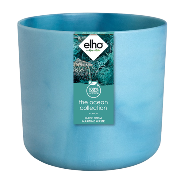 Pot Elho Ocean Round atlantic blue - D18 x H17  BotanicBridge