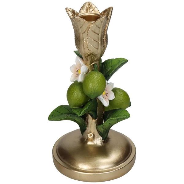 Candle stick Lime Green Gold - 18,5 cm - Kersten  BotanicBridge