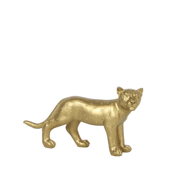 Kolibri Home | Ornament - Gouden decoratie Jaguar  BotanicBridge