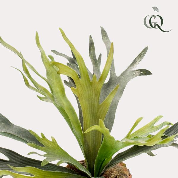 Kunstplant - Staghorn Fern - Hertshoorn - 50 cm  BotanicBridge