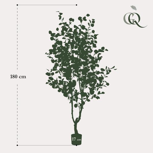 Kunstplant - Eucalyptus - Blauwe Gomboom  - 180 cm  BotanicBridge