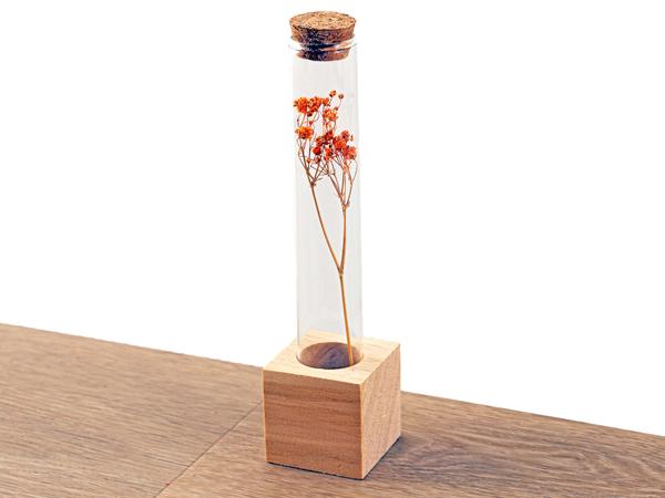 Wooden Dried flower stand - Tube S - Flowers and Herbs + Dried Floral Arrangement  BotanicBridge